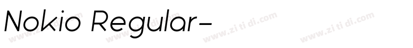 Nokio Regular字体转换 Nokio Regular字体转换